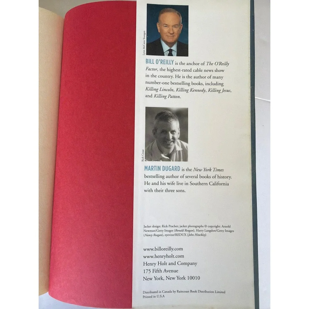 Killing Reagan Bill O'Reilly Martin Dugard Hardcover History Nonfiction Book